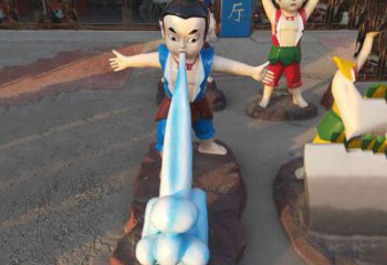 大型葫芦娃雕塑 步行街卡通雕塑 动漫摆件