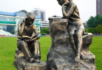 大型读书雕塑 商业街广场雕塑 仿真摆件
