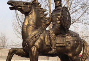 公园骑马人雕塑 酒店门口雕塑 古罗马摆件