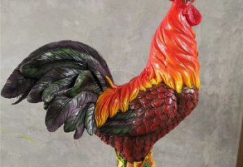 彩绘仿真小鸡雕塑精品展示